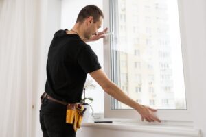 damaged window frame